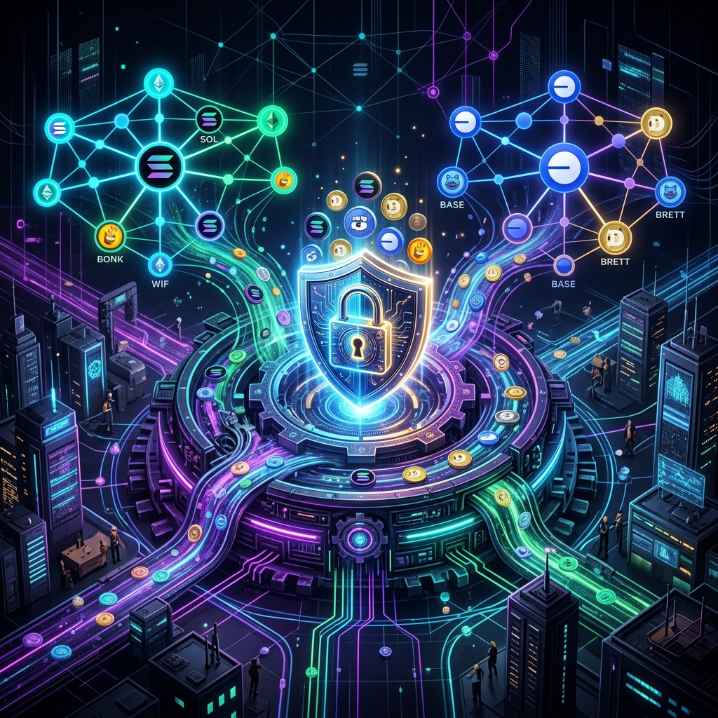 Asegurar Ganancias Memecoin: Mezcla Beneficios Solana y Base